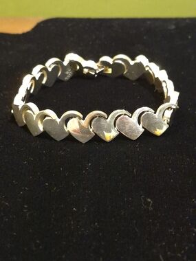 Heart Link Silver Bracelet